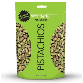 Wonderful Pistachios Pistachio No Shell Roasted & Salted, 12 Ounces, 12 Per Case Wonderful Pistachios Pistachio No Shell Roasted & Salted, 12 Ounces, 12 Per Case