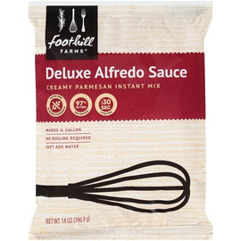 Foothill Farms Deluxe Alfredo Sauce, 14 Ounces, 8 Per Case Foothill Farms Deluxe Alfredo Sauce, 14 Ounces, 8 Per Case