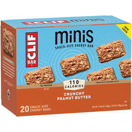 Clif Bar Crunchy Peanut Butter Minis, 19.8 Ounces, 4 Per Case Clif Bar Crunchy Peanut Butter Minis, 19.8 Ounces, 4 Per Case