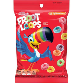 Kellogg Reduced Sugar Froot Loops Cereal, 1 Ounce, 96 Per Case Kellogg Reduced Sugar Froot Loops Cereal, 1 Ounce, 96 Per Case