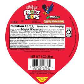 Kellogg s Reduced Sugar Froot Loops Cereal, 1 Ounce, 96 Per Case Kellogg s Reduced Sugar Froot Loops Cereal, 1 Ounce, 96 Per Case
