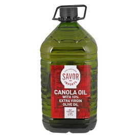 Savor Imports Canola Oil With 10% Extra Virgin Olive Oil, 1 Gallon, 6 Per Case Savor Imports Canola Oil With 10% Extra Virgin Olive Oil, 1 Gallon, 6 Per Case