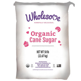 Wholesome Sweetener Organic Cane Sugar, 50 Pounds Wholesome Sweetener Organic Cane Sugar, 50 Pounds