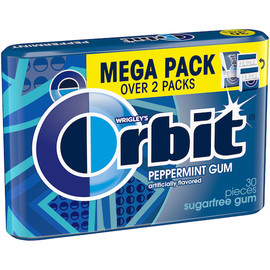 Orbit Peppermint Mega Pack, 2.011 Ounce, 6 Per Box, 8 Per Case Orbit Peppermint Mega Pack, 2.011 Ounce, 6 Per Box, 8 Per Case