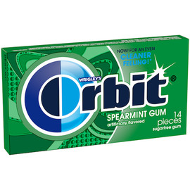 Orbit Spearmint Gum, 14 Piece, 12 Per Box, 12 Per Case Orbit Spearmint Gum, 14 Piece, 12 Per Box, 12 Per Case
