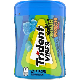 Trident Vibes Gum Blue Raspberry, 40 Count, 4 Per Box, 6 Per Case Trident Vibes Gum Blue Raspberry, 40 Count, 4 Per Box, 6 Per Case