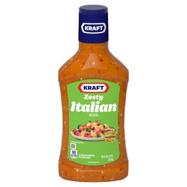 Kraft Zesty Italian Dressing Bottle, 16 Fluid Ounce, 6 Per Case Kraft Zesty Italian Dressing Bottle, 16 Fluid Ounce, 6 Per Case