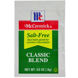 Mccormick Classic Blend Salt Free, 0.88 Gram, 300 Per Box, 1 Per Case