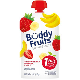 Buddy Fruits Strawberry, Banana & Apple Blend, 4.1 Ounce, 100 Per Case Buddy Fruits Strawberry, Banana & Apple Blend, 4.1 Ounce, 100 Per Case