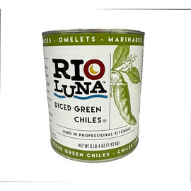 Rio Luna Diced Green Chiles, 100 Ounces, 6 Per Case Rio Luna Diced Green Chiles, 100 Ounces, 6 Per Case