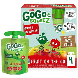 Gogo Squeez Apple Strawberry, 3.2 Ounce, 48 Per Case Gogo Squeez Apple Strawberry, 3.2 Ounce, 48 Per Case