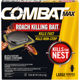 Combat Source Kill Max Large Roach Killing Bait 8 Count, 0.49 Ounce, 12 Per Case