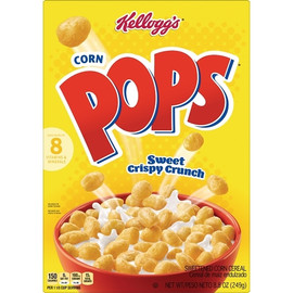 Kellogg s Corn Pops Original Cereal Box, 8.8 Ounce, 18 Per Case Kellogg s Corn Pops Original Cereal Box, 8.8 Ounce, 18 Per Case