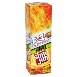 Slim Jim Monster Meat Stick Chili Cheese Coney, 1.94 Ounce, 18 Per Box, 6 Per Case