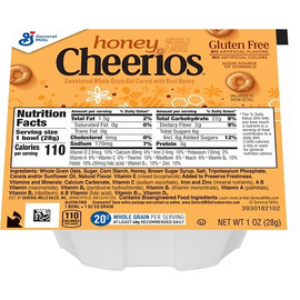 General Mills Honey Cheerios Cereal, 1 Ounce, 96 Per Case General Mills Honey Cheerios Cereal, 1 Ounce, 96 Per Case