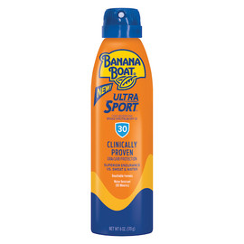 Banana Boat Ultra Sport SPF 30 Clear Sunscreen Spray, 6 Ounce, 12 Per Case