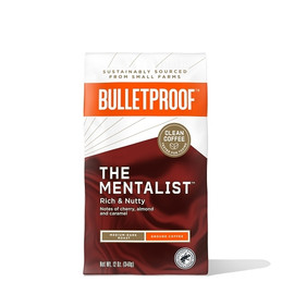 Bulletproof The Mentalist Medium Dark Roast Ground Coffee, 12 Ounces, 6 Per Case Bulletproof The Mentalist Medium Dark Roast Ground Coffee, 12 Ounces, 6 Per Case