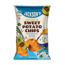 Jacksons Farmhouse Ranch Sweet Potato Chips in Avocado Oil, 5 Ounce, 12 Per Case