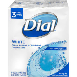 Dial White Antibacterial Deodorant Bar Soap, 12 Ounce, 12 Per Case Dial White Antibacterial Deodorant Bar Soap, 12 Ounce, 12 Per Case