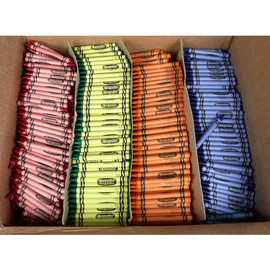 Crayola 4 Color Red Yellow/Orange Green Blue, 3000 Count