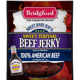 Bridgford Sweet Teriyaki Beef Jerky, 1.25 Ounce, 8 Per Box, 6 Per Case