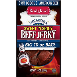 Bridgford Sweet Baby Ray s Sweet N Spicy Beef Jerky, 10 Ounce, 8 Per Case