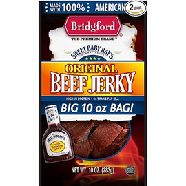 Bridgford Sweet Baby Rays Original Jerky, 10 Ounce, 8 Per Case
