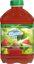 Thick & Easy Clear Thickened Kiwi Strawberry, Nectar Consistency, 46 Ounces, 6 Per Case