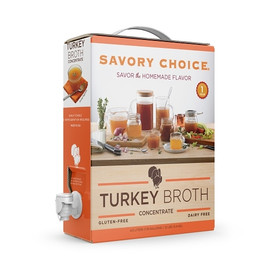 Savory Choice Turkey Broth Concentrate Bag-In-Box, 4.5 Liter Savory Choice Turkey Broth Concentrate Bag-In-Box, 4.5 Liter
