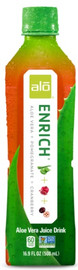 Alo Drink Enrich Aloe Pomegranate & Cranberry, 16.9 Fluid Ounces, 12 Per Case