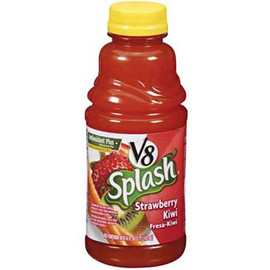 V8 Splash Strawberry Kiwi Juice, 16 Fluid Ounces, 12 Per Case