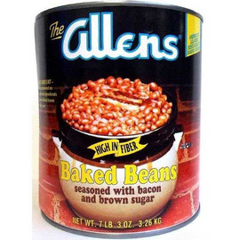 Allens Baked Beans Seasoned With Bacon And  Brown Sugar, 115 Ounces, 6 Per Case