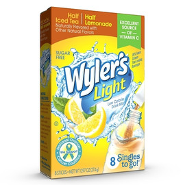 Wylers Light Lemonade Iced Tea Drink Mix, 8 Count, 12 Per Case Wylers Light Lemonade Iced Tea Drink Mix, 8 Count, 12 Per Case