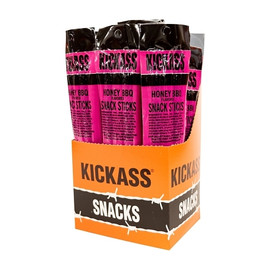 Kickass Beef Jerky Honey Bbq Flavored Snack Sticks, 2 Ounce, 240 Per Case