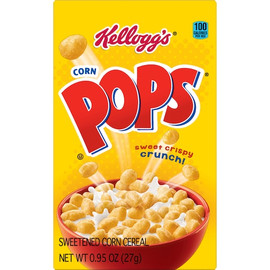 Kellogg s Corn Pops Cereal Box, 0.95 Ounce, 70 Per Case
