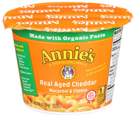 Annie s Real Aged Cheddar Macaroni & Cheese Pasta, 2.01 Ounce, 12 Per Case