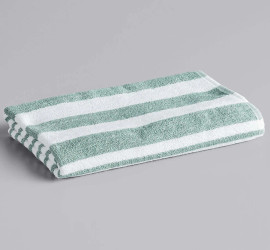 Oxford Tropical Green Stripe Pool Towels (32"x70"), 1 Dozen Oxford Tropical Green Stripe Pool Towels (32"x70"), 1 Dozen