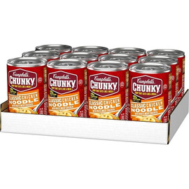 Campbell s Chunky Classic Chicken Noodle Soup, 18.6 Ounce, 12 Per Case Campbell s Chunky Classic Chicken Noodle Soup, 18.6 Ounce, 12 Per Case
