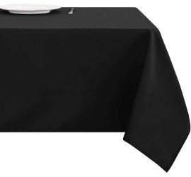 Oxford Black Square Table Linen - 54" x 54", 1 Dozen Oxford Black Square Table Linen - 54" x 54", 1 Dozen