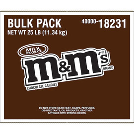 M&M Milk Chocolate, 25 Pound, 1 Per Case M&M Milk Chocolate, 25 Pound, 1 Per Case