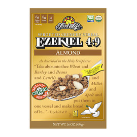 Food For Life Ezekiel 4:9 Whole Grain Almond Cereal, 16 Ounces, 6 Per Case