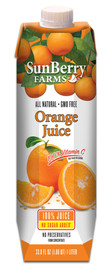 Sunberry 100% Farms Orange Juice, 33.8 Fluid Ounce, 12 Per Case Sunberry 100% Farms Orange Juice, 33.8 Fluid Ounce, 12 Per Case