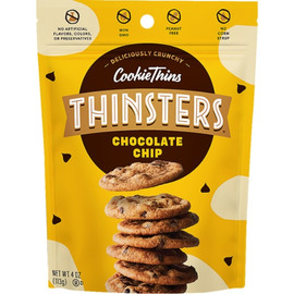 Thinsters Chocolate Chip Cookie Thins, 4 Ounce, 12 Per Case