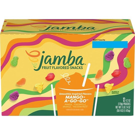 Jamba Mango- A-Go-Go Fruit Flavored Snacks, 4.2 Ounce, 12 Per Box, 3 Per Case