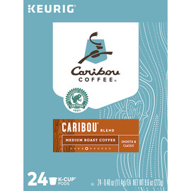 Caribou Coffee K-Cup Pod Caribou Blend, 9.6 Ounce, 4 Per Case Caribou Coffee K-Cup Pod Caribou Blend, 9.6 Ounce, 4 Per Case