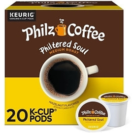 Philz Coffee Philtered Soul Medium Roast Hazelnut K-Cup Pods, 20 Count, 4 Per Case Philz Coffee Philtered Soul Medium Roast Hazelnut K-Cup Pods, 20 Count, 4 Per Case
