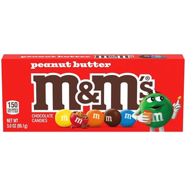 M&M s Peanut Butter Movie Box, 3 Ounces, 12 Per Case