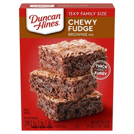 Duncan Hines Chewy Fudge Family Size Brownie Mix, 18.3 Ounce, 12 Per Case Duncan Hines Chewy Fudge Family Size Brownie Mix, 18.3 Ounce, 12 Per Case