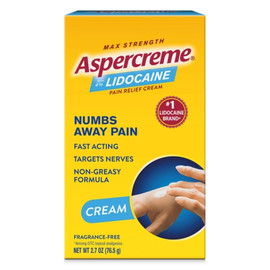 Aspercreme With Lidocaine Max Strength, 2.7 Ounces, 4 Per Pack, 3 Per Case