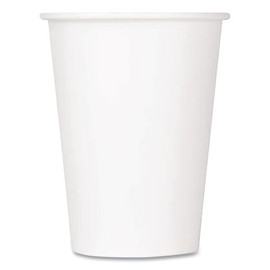 Double Poly Paper Cold Cups, 12 oz, White, 1,000/Carton